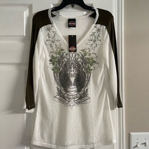 NEW Lady’s Harley Davidson Long Sleeve Shirt, Size Medium